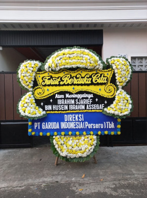 Papan Bunga Duka di Banjarmangu